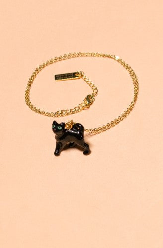 Tiny Norman Cat Necklace by Peter and June