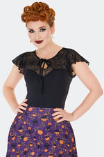 Spiderweb Lace Top by Voodoo Vixen