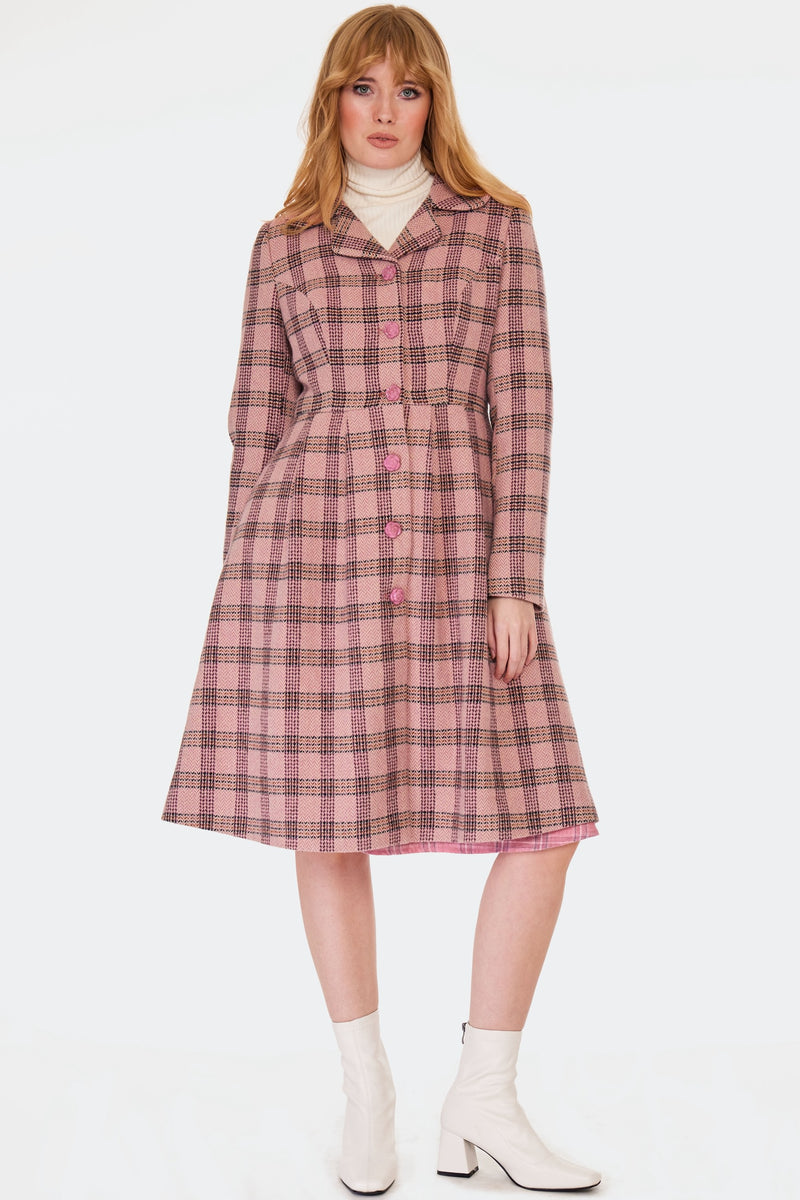 Pink Plaid Coat by Voodoo Vixen