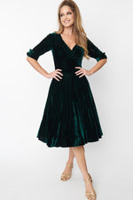 Green Velvet Delores Dress