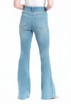 Petite 29" Shapewear Flare Leg Jeans in Light Wash by 1822 Denim