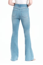 Petite 29" Shapewear Flare Leg Jeans in Light Wash by 1822 Denim