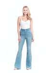 Petite 29" Shapewear Flare Leg Jeans in Light Wash by 1822 Denim