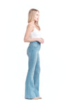 Petite 29" Shapewear Flare Leg Jeans in Light Wash by 1822 Denim