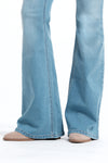 Petite 29" Shapewear Flare Leg Jeans in Light Wash by 1822 Denim