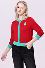 Holiday Cake Embroidered Leslie Cardigan by Miss Lulo