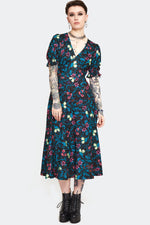 Venus Flytrap Midi Dress by Jawbreaker