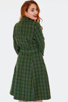 Green Plaid Coat by Voodoo Vixen