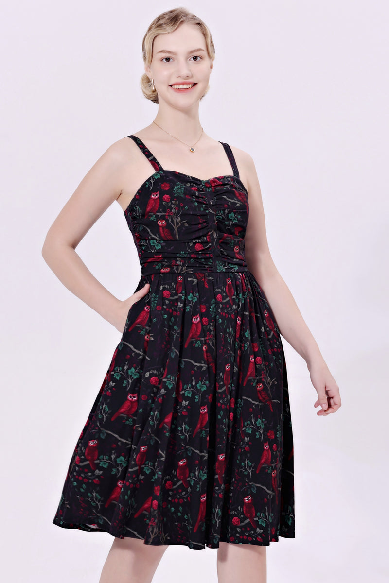 Red Owls Eden Dress by Miss Lulo