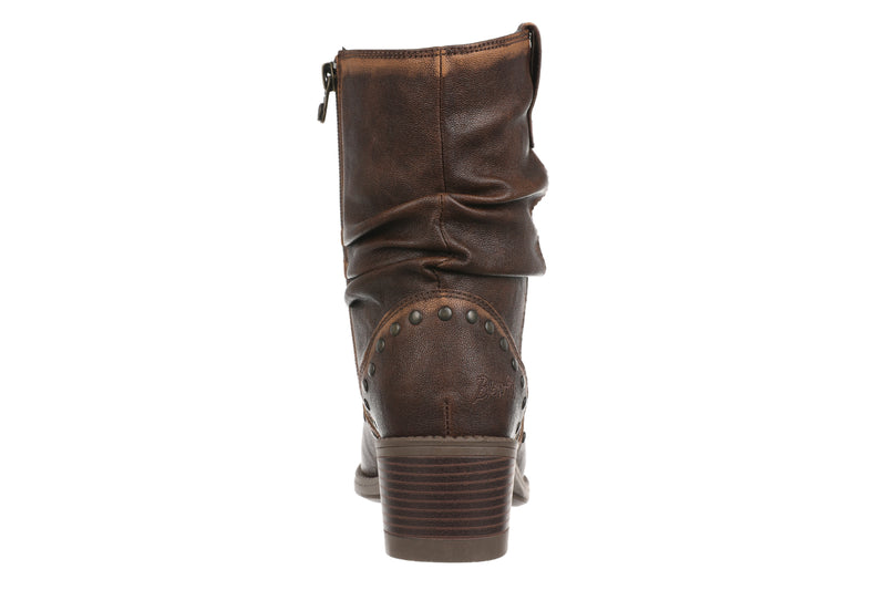 Brown Slouched Rebel Ankle Boots by Blowfish