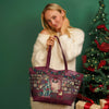 Christmas Library Stella Tote Bag by Vendula London