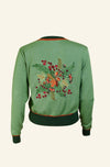 Green Hedgerow Embroidered Vera Cardigan by Palava