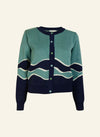Blue Otter Jacquard Vera Cardigan by Palava