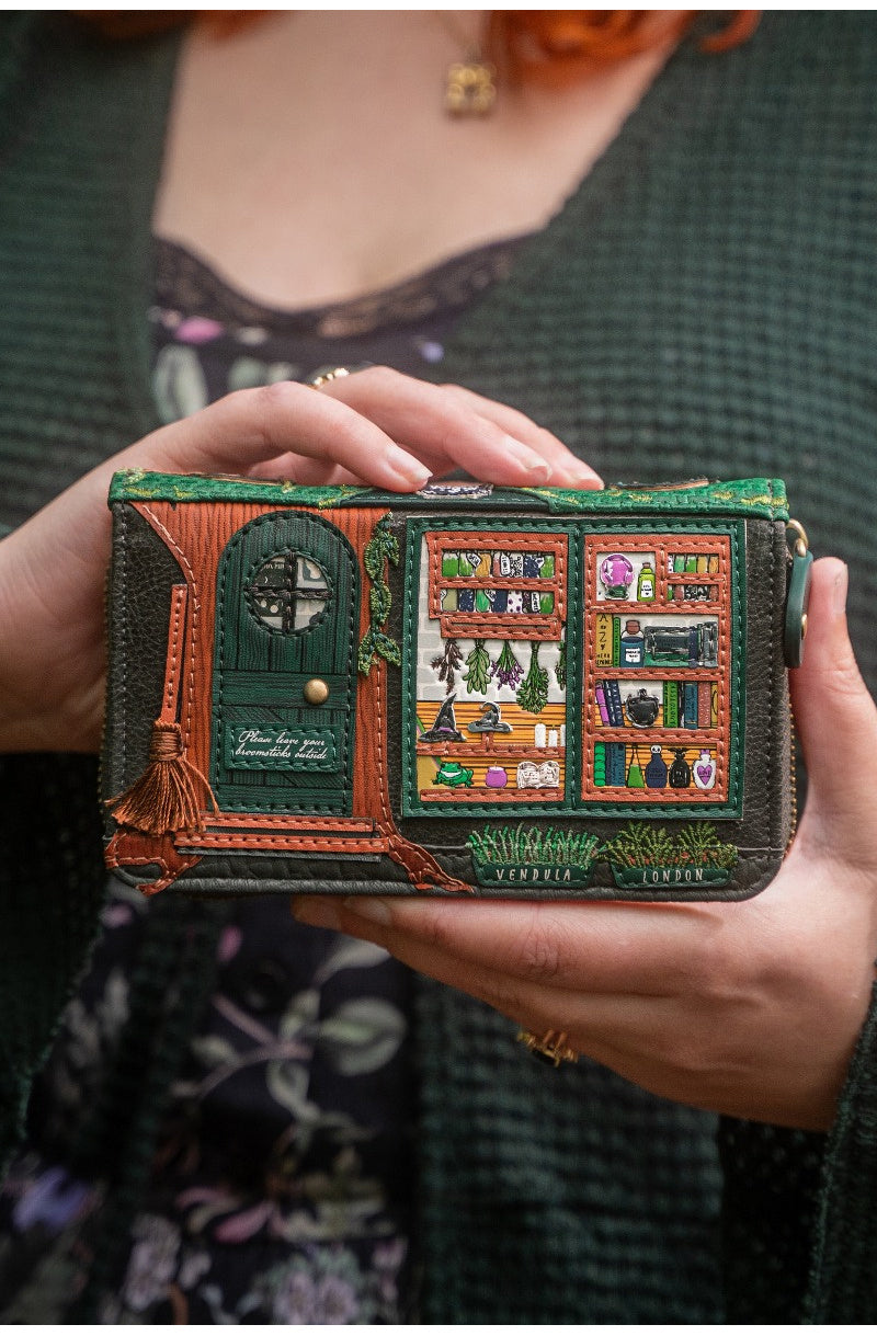 The Witches Pantry Medium Zip Around Wallet by Vendula London