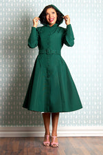 Frodina-Gia Emerald Water Repellent Coat by Miss Candyfloss