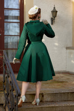 Frodina-Gia Emerald Water Repellent Coat by Miss Candyfloss