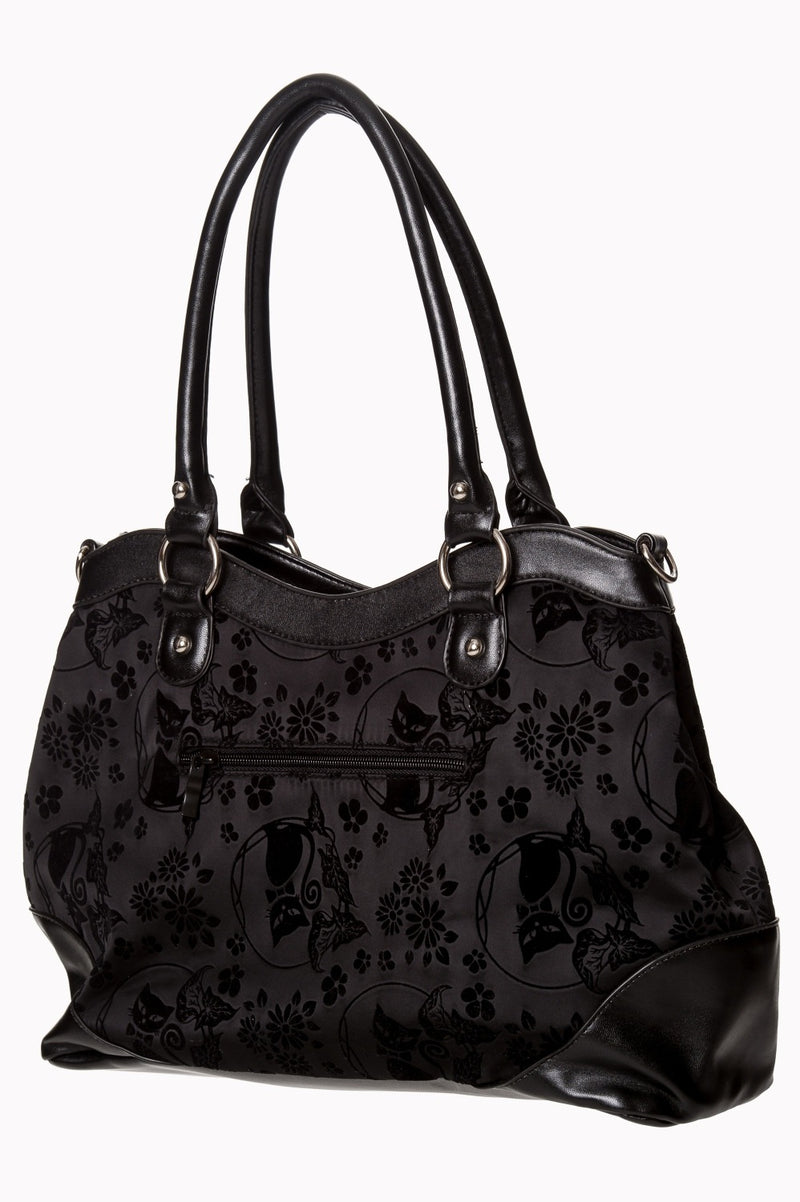 Bow Tie Kitty Bag in Black by Banned
