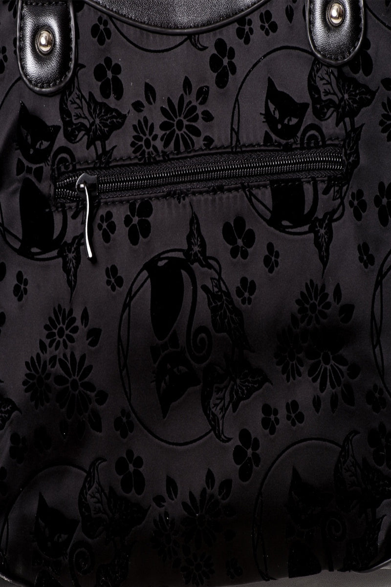 Bow Tie Kitty Bag in Black by Banned