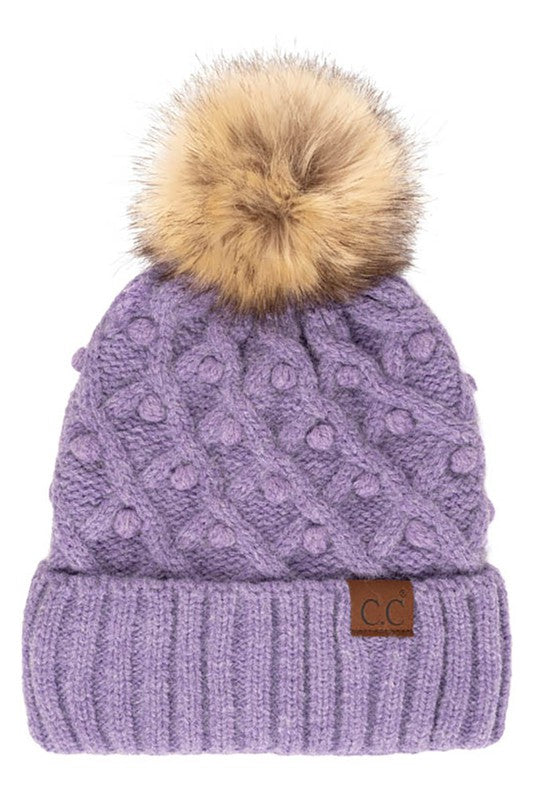 Bobble Beanie Hat in Multiple Colors!
