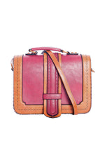 Red and Camel Betty Country Handbag by Banned