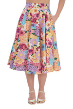 Floral Zing Circle Skirt by Banned