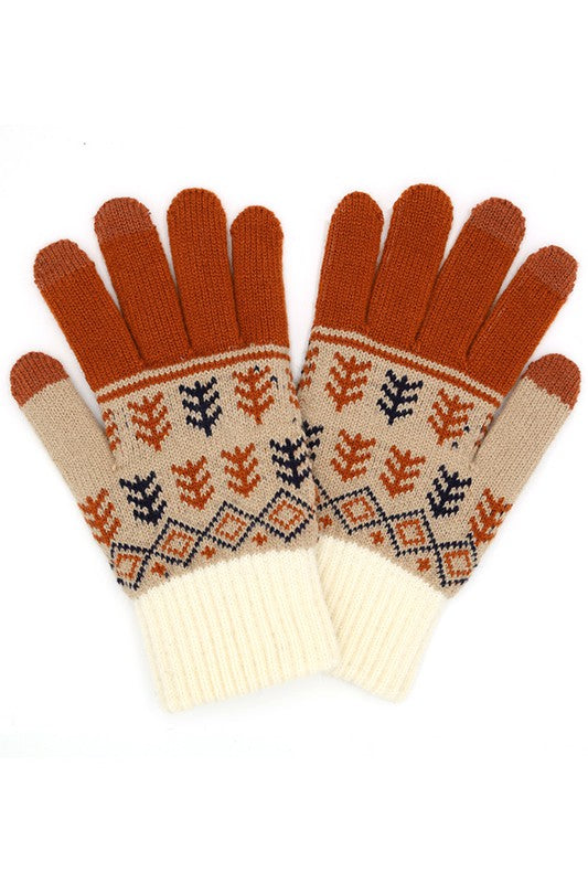 Knit Gloves with Branches in Multiple Colors!