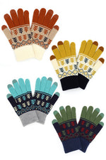 Knit Gloves with Branches in Multiple Colors!