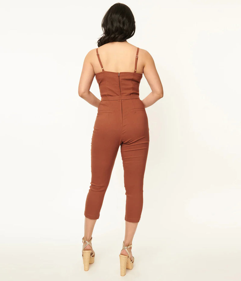 Copper Marcel Cropped Jumpsuit