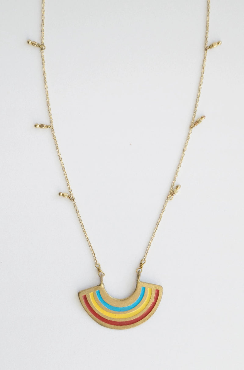 Petite Rainbow Necklace by Mata Traders