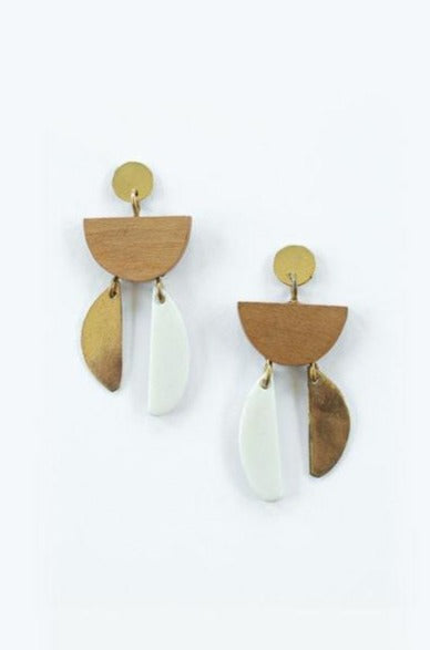 Sesame Gold Earrings by Mata Traders
