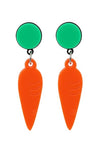 Rabbit Treats Carrot Earrings by Collectif