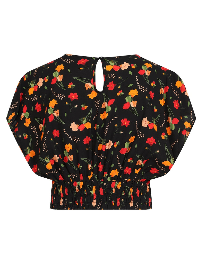 Angel Ditsy Tulip Bloom Top by Collectif
