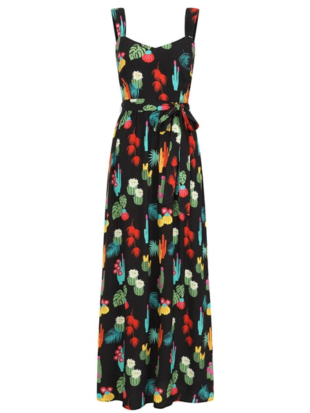 Cacti Forest Soraya Maxi Dress