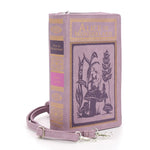 Purple Alice in Wonderland Book Cross-body Bag