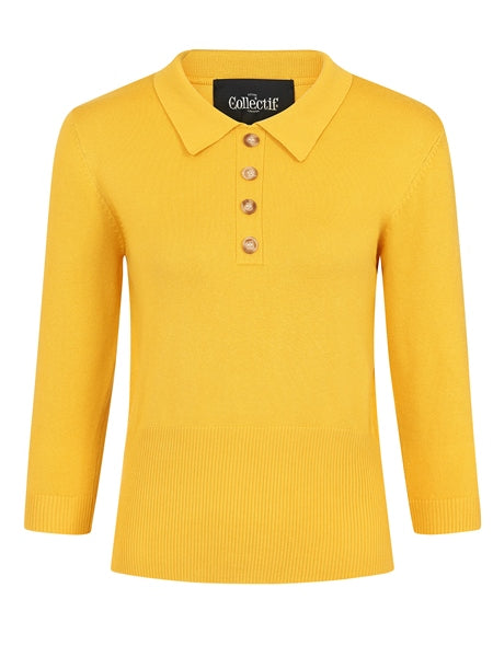 Yellow Pullover Maya Sweater by Collectif