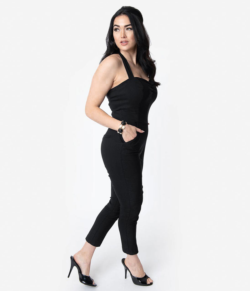 Marcel Black Cropped Jumpsuit