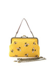 Yellow Bee Kisslock Bag