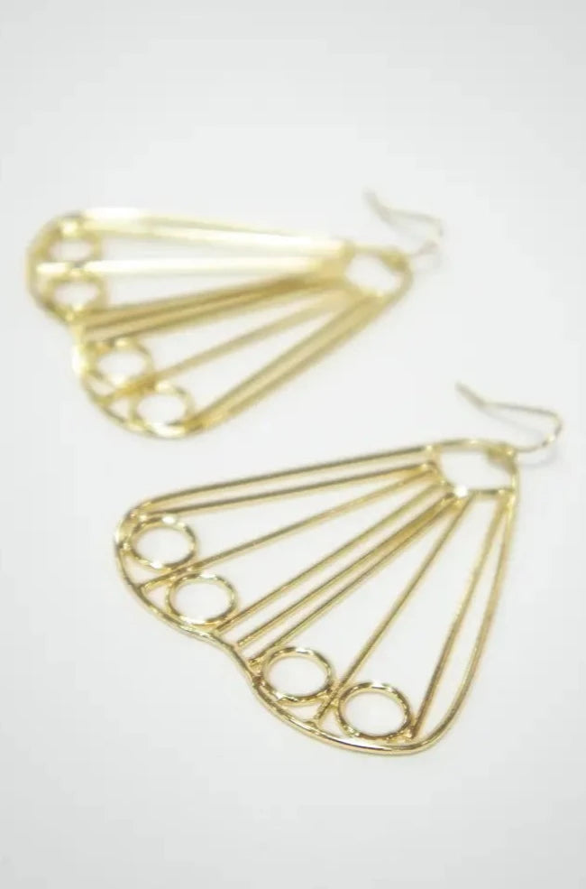 Wired Wing Earrings by Mata Traders
