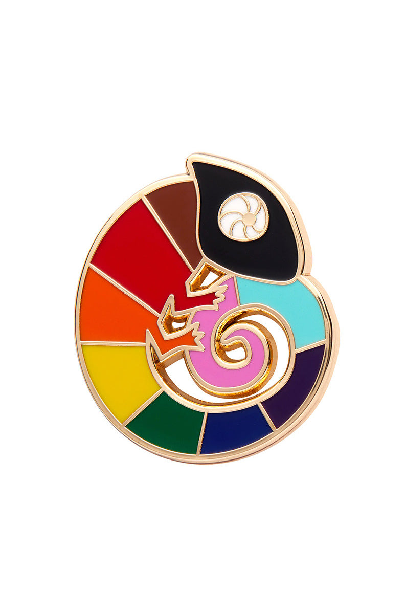 Caramel's Colorful Enamel Pin by Erstwilder