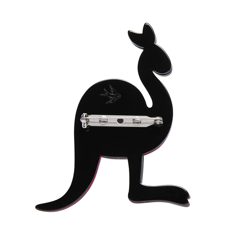 The Kangaroo 'Yuri' Brooch By Melanie Hava X Erstwilder