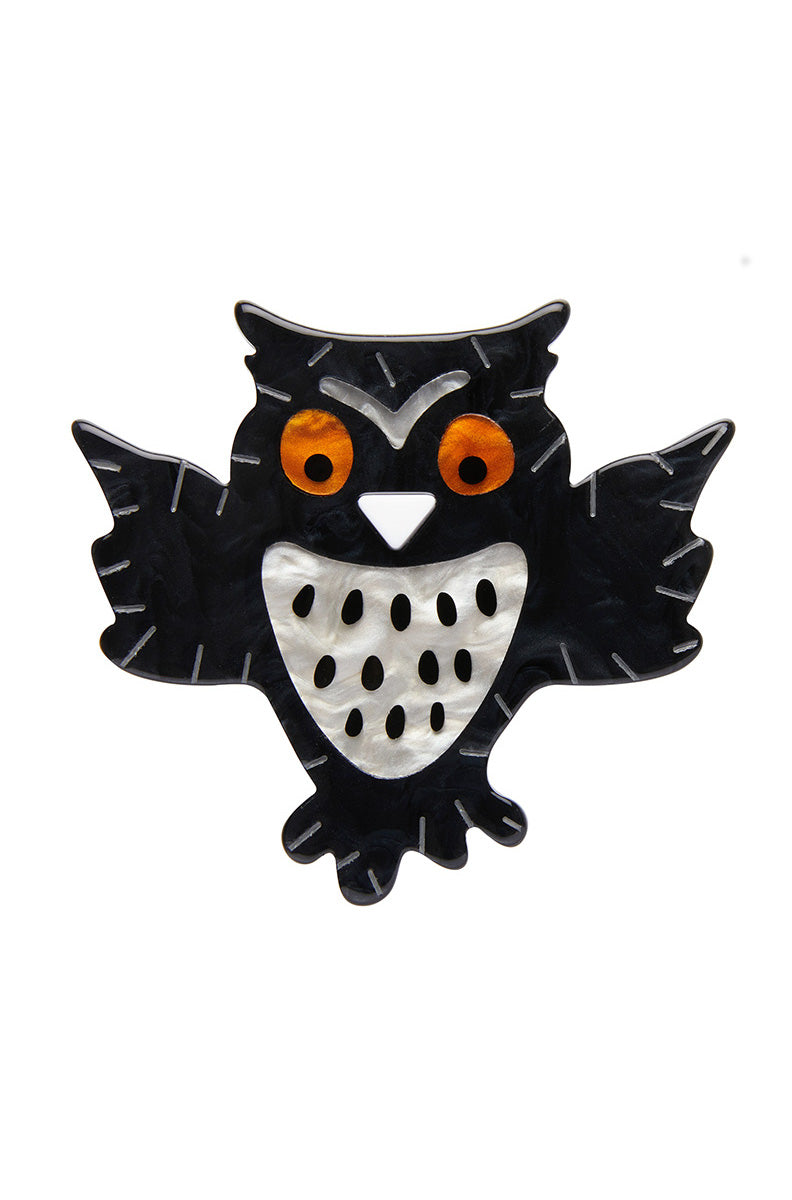 A Halloween Hoot Brooch by Erstwilder