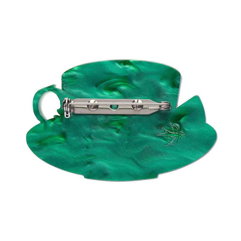 Cuppa Tea Brooch by Erstwilder