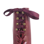 Burgundy Claire Lace-Up Boots by Chelsea Crew