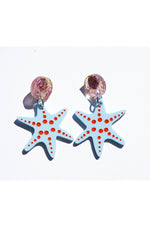 Coral's Starfish Earrings by Daisy Jean Florals