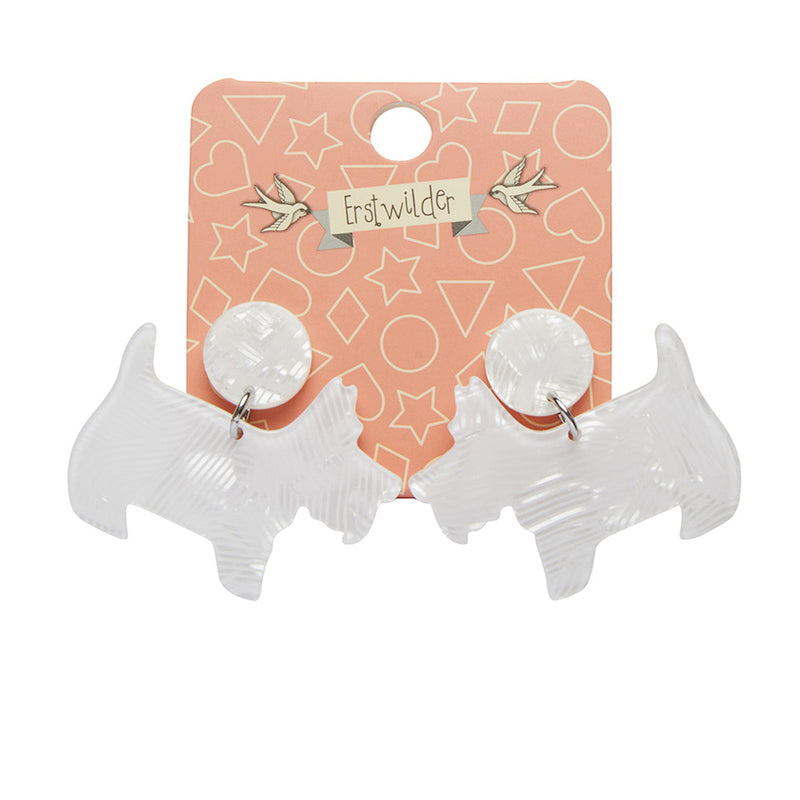 Terrier Resin Drop Earrings by Erstwilder Multiple Colors!