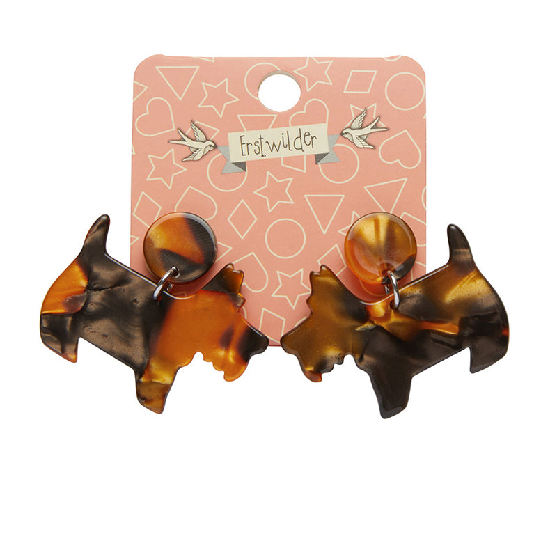 Terrier Resin Drop Earrings by Erstwilder Multiple Colors!