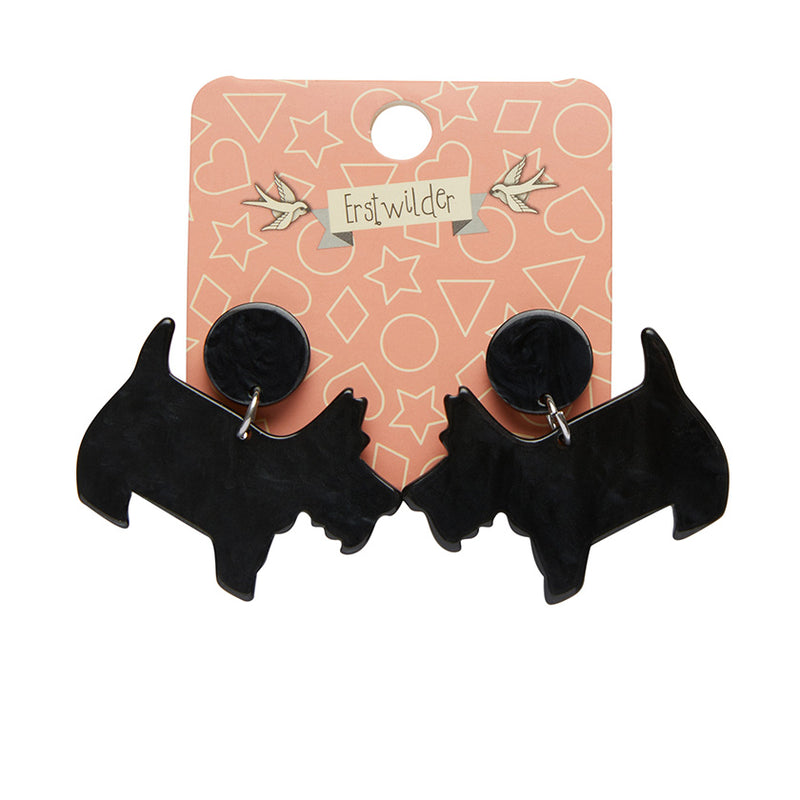 Terrier Resin Drop Earrings by Erstwilder Multiple Colors!