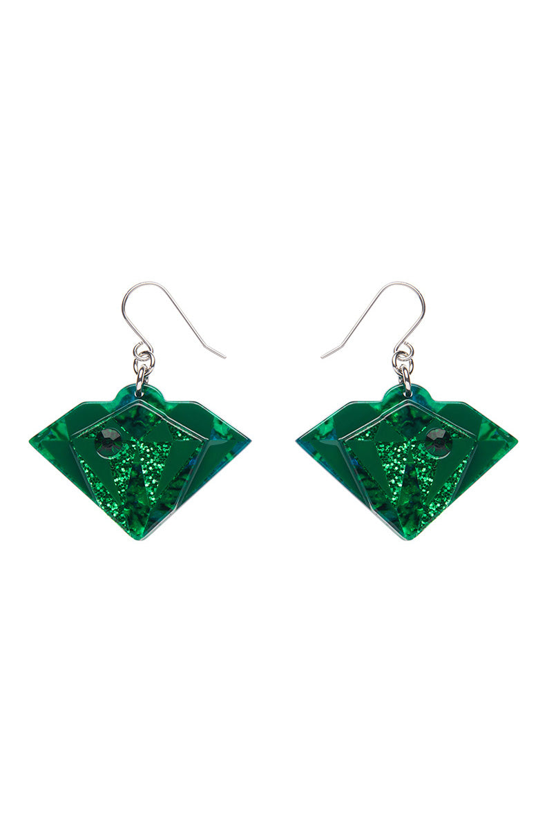 Emerald Earrings by Erstwilder