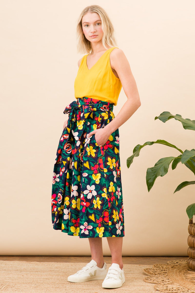 Folk Floral Jemima Skirt by Emily and Fin