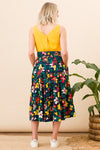 Folk Floral Jemima Skirt by Emily and Fin
